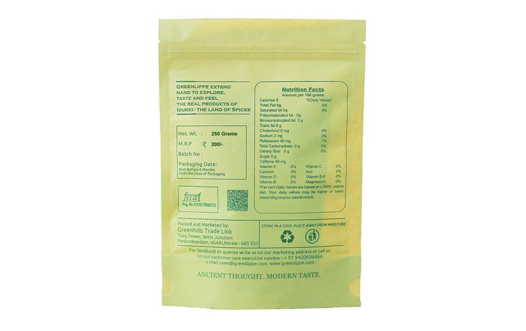 Greenlippe Ginger Coffee    Pack  250 grams